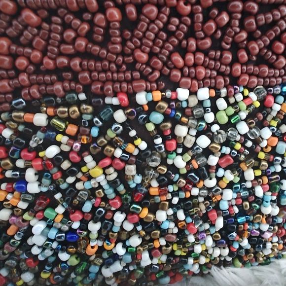 Multicolor Beaded Women's clutch - Picture 3 of 6